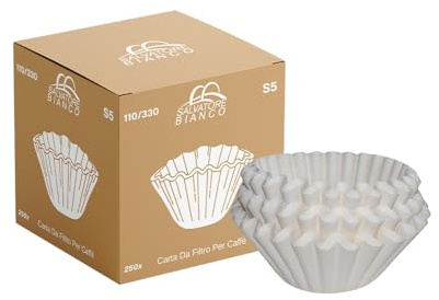Salvatore Bianco 110/330 Large Commercial Coffee Filter Papers (250)