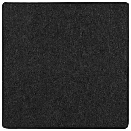 vidaXL Teppichläufer Anthrazit 100 x 100 cm 100% Polypropylen, Flur-Läufer, moderner Stil, rutschfest, schickes Wohndeko, Polypropylen-Teppich, weiche Fußbodenverbesserung