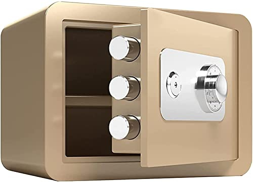 Y Caja Fuerte contra Incendios Documento De Seguridad Seguro Antirrobo Agua Maquinaria Doméstica Caja De Almacenamiento Acero Pequeño Montado En La Pared n Efectivo U, Tyrant Gold-A