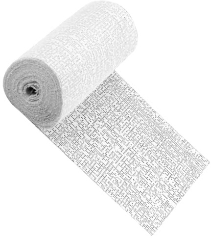 GRIRIW Rollo de Tela de Yeso para Bricolaje 8 Cm X 3 M, Material de Escayola para Reparación de Anclajes de Pared y Modelado de Paisajes, Suministros para Manualidades y Escultura