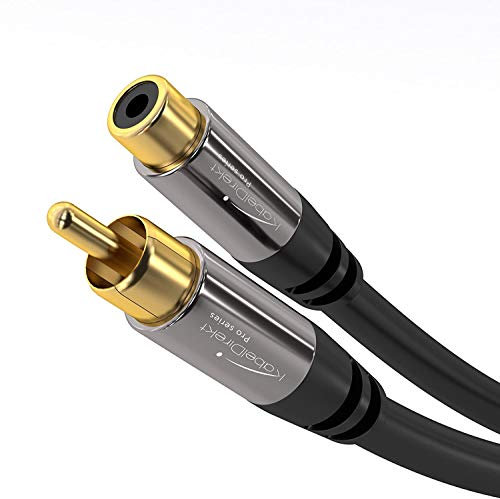 KabelDirekt – RCA Extension Cable – 20ft