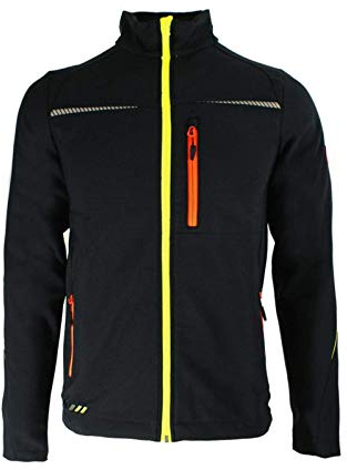 Engelbert Strauss Softshelljacke e.s.motion 2020 (S - Schwarz/Warngelb/Warnorange)