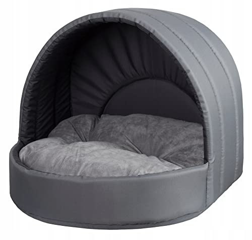 Best For Pets Hundehütte Hundebett Tierbett Katzenbett (Grau, 62x52 cm)
