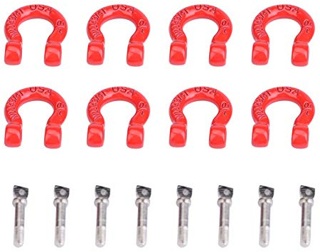 RC Lock Catch, Portable 1:10 8PCS RC Tow Schäkel, für RC Climbing Crawler Car Zubehörteile