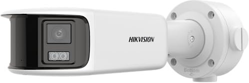 Hikvision DS-2CD3T87G2P-LSU/SL(4mm)(C)(O-STD) Bullet Überwachungskamera mit 8 Megapixel, bis zu 40m Beleuchtung, ColorVu Kamera mit Farbiger Bildgebund bei Nacht durch Weißlicht