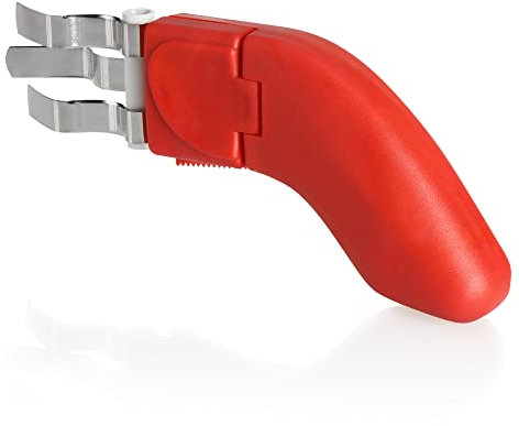 com-four® Rosenentdorner - Profi Stielentdorner für Rosen, Nelken und Schnittblumen - Kunststoff-Entdorner mit Wellenklingen aus Metall - Blumenentdorner, Blumenentgrater - Dornenentferner