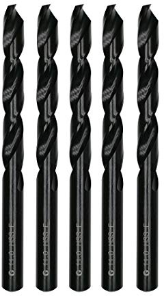 DelitonGude de 11,0 mm Cobalto M35 Brocas de espiral, acero de alta velocidad, juego de 5 unidades, aptas para acero, hierro fundido y otros metales (11,0 mm)