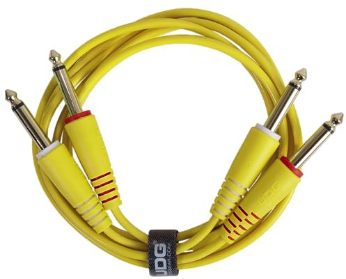 UDG Câble Audio Set 1/4'' Jack - 1/4'' Jack Jaune Droit 1,5m