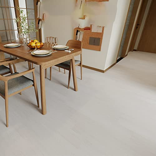 HARICSET PVC Selbstklebend Bodenbelag Bad Vinylboden Fliesenoptik Fliesen Selbstklebend Küche Fliese Laminat Fliesenoptik Abwaschbar Laminatboden(Size:3sqm,Color:9004)