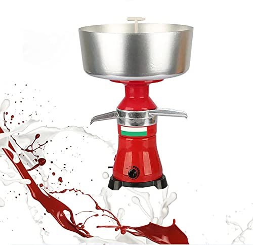 Separador centrífugo de Crema de Leche, Separador de Crema eléctrico de Acero Inoxidable, Separador de Leche de Vaca de Cabra de 80 l/h Que Convierte la Leche cruda o Entera en Crema y Leche descrem