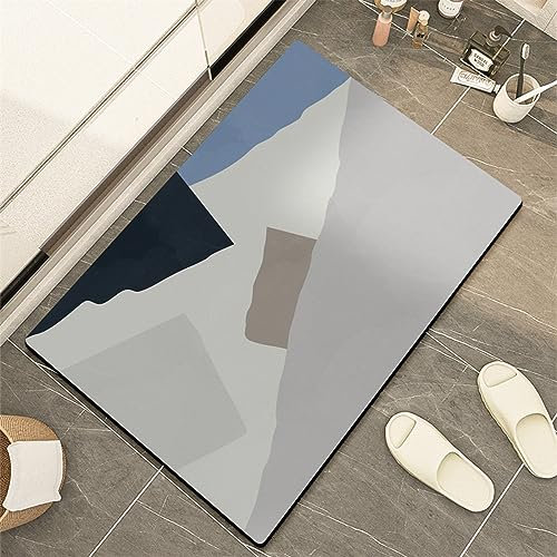 Badematte Rutschfester Badezimmerteppich Groß, Super Absorbierende Bodenmatte, Schnell Trocknend Badematten, Badteppich Rutschfest Badematte SaugfäHige Badvorleger Badezimmermatte Beige, 100x160cm