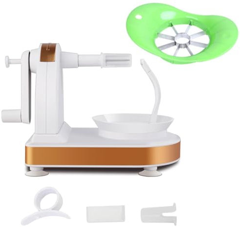 OLiWia Hand Crank Apple Peeler Multifunctional Apple Peeler Potato Peeler Automatic Fruit Knife Peeler Sharpener Plane Pear Peeler with Slicer
