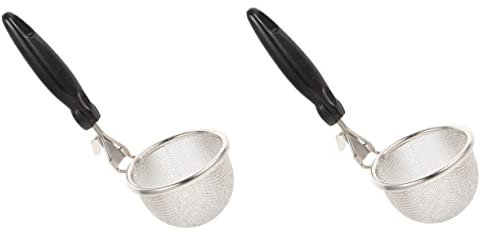 pièces Passoire d'araignée de clôture en acier inoxydable Cuillères de service en acier inoxydable Passoire à mailles Passoire à nouilles Panier Accessoires de cuisine Passoire à mailles en métal Cu