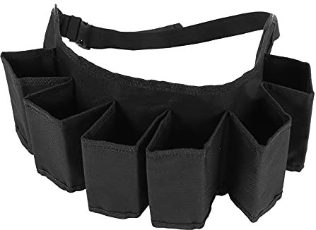 MOLERRI 6 Pack Tragbare Flasche Taille Gürtel Tasche Wein Flaschen Getränke Dosen Halter, Schwarz