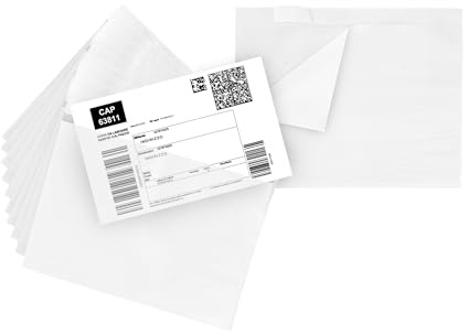 IMBALLAGGI 2000 - 100 Buste Trasparenti Porta Documenti 235x175mm Autoadesive, Bustine per Pacchi, Resistenti di Alta Qualità - Buste per Spedizioni Portadocumenti A4 e A5, Bolle di Consegna, Fatture