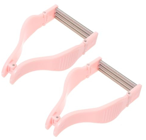 Gesichtsepilierer Damen 2 Stück-pack Manuell, Hips, Rosa | Gesichtshaar Epilierer für Frauen, Mechanisch für Tägliche Anwendung, Ergonomisch, für Hauttypen