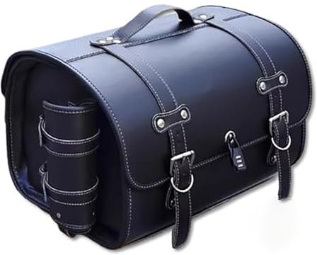 BLAFT Motorrad Hecktasche für Yamaha NMAX 155, 33L Große Kapazität wasserdichte Multifunktional Motorradtasche Motorrad Pannier Satteltasche Reisetasche,A-Black