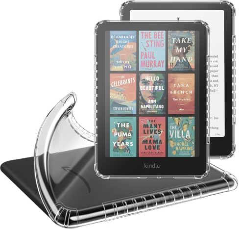 FINTIE Custodia per 7 Kindle Paperwhite (12ª Generazione, 2024) e Kindle Colorsoft (1ª Generazione, 2025/2024), Ultra Sottile Protettiva Cover Trasparente Posteriore in TPU Morbido, Clear
