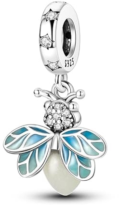 LIGHTDOG 925 Donna Bracciale d'argento Charms Pace Mondiale per Pandora Charms e Bracciali Europei Donne Perline