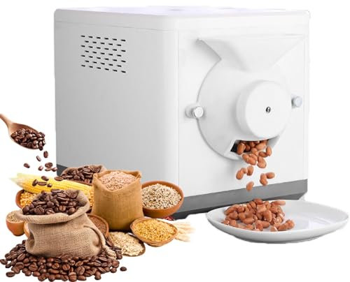 360° Home Electric Coffee Bean Roaster Machine, Professional Electric Coffee Bean Roaster, Electric Coffee Bean Roaster Commercial Roaster, Timing Temperature Adjustable for Baking Coffee