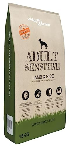 Premium-Trockenhundefutter Adult Sensitive Lamb & Rice 15 kg, Xichuzi Hundefutter Trocken, Dog Food, Hundefutter Aufbewahrung