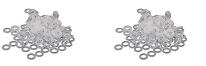 JDIEOQA 240Pcs Clear Universal O-Ring Switch Dampeners Keycaps Rubber for Key Cap O Ring Replace Part For Mechanical Keyboard Dampers