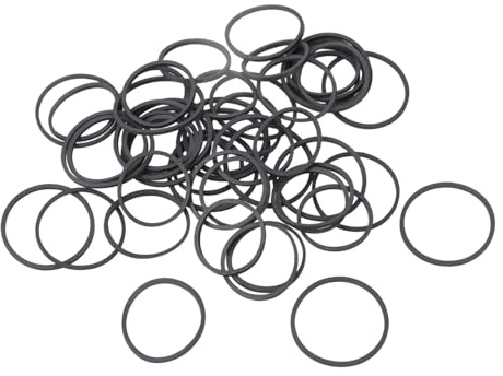 TQUXNGA Gummi-Antriebsriemen für Tonband-Recorder, Video-Player, 50-teiliges Set, robust und stabil, gemischte Größen, 30–40 mm, Breite 1,2 mm, Gummiriemen