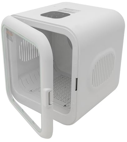 Asciugatrice per animali domestici, 800 W, 62 l, asciugatura automatica per animali domestici, temperatura regolabile 22 – 45 °C, asciugatura a 360°, scatola per animali domestici per gatti e cani