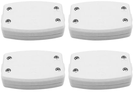 4Pcs 3 Terminal Electrical Junction Box, 13A 250V Flex Connector 3 Core Cable Joiner, Electric Cable Connectors for Indoor Lighting, Power, and Wiring