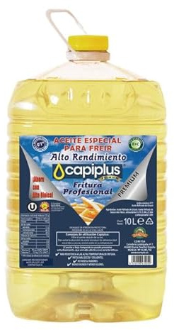 Olio Speciale per Friggere Premium, Alto Rendimento, Fritura Profesional, 10L