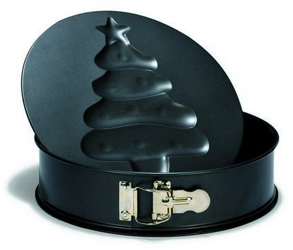 Patisse 2048236 Profi Moule à Charnière avec Fond Motif Sapin 24 cm