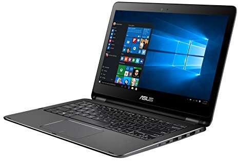 ASUS TP301UA-C4028T Flip Notebook, Display da 13.3 Pollici Full HD, Intel Core i5-6200U, RAM 8 GB, SSD 256 GB, Nero