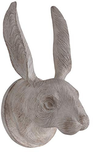 Unbekannt Tierkopf Hase Wandkopf Wandfigur Alice im Wunderland Wanddeko Hasenkopf Palazzo Exklusiv