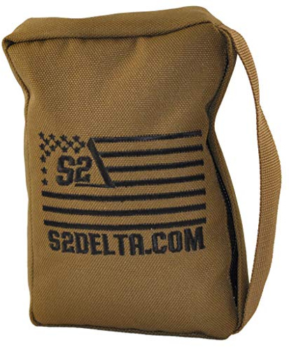 Tactical Rear Squeeze Bag, Shooting Rest, Long Range Shooting Rest, PRS Precision, Medium Barricade Bag, S2Delta (Coyote Tan, 1lb)