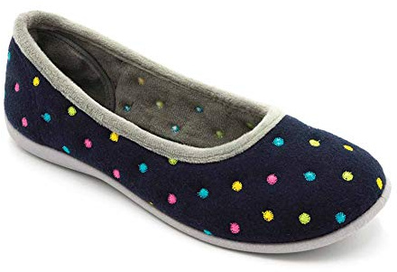 Padders Ballerina Wide fit damminnesskum tofflor