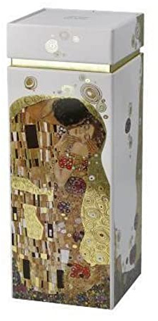 Goebel Kaffeedose Der Kuss von Gustav Klimt aus Metall und Einer Füllmenge von 1L, 67-065-12-1