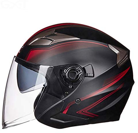 Jet helme für Männer Frauen Casco Racer Motorrad Crash Helme Jet Casco Jet Moto Jet Helm mit niedrigem Profil Casco Retro Harley Halbhelm Motorradhelm Damen