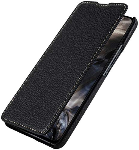 Stilwell Book Case utvecklat för OnePlus Nord läderfodral för att vika, fällbart skal, mobiltelefonfodral, läderfodral, tunn – svart