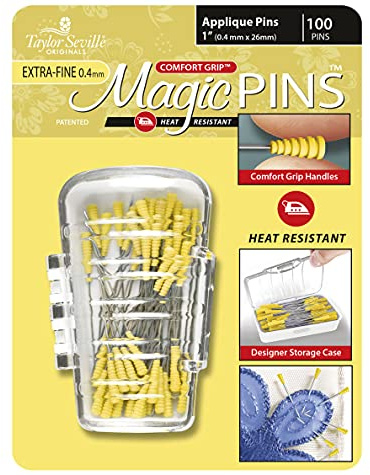 Taylor Seville Magic Pins – Applikation, extra fein, Gelb, 100 Stück