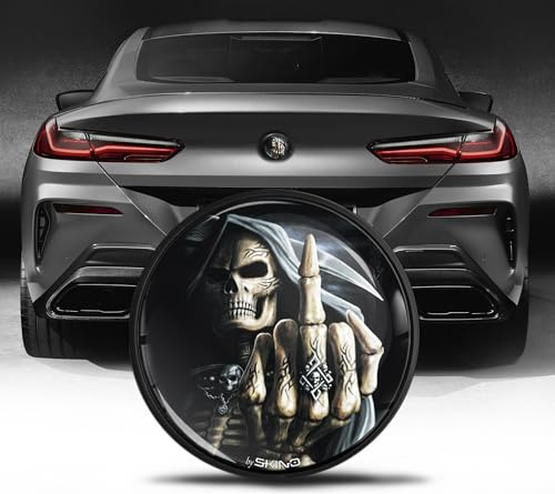 Biomar Labs Motorhaube Kofferraum Plakette Abzeichen 74 mm Kompatibel mit BMW Emblem 51148219237 Schädel EZ 25