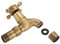 Rubinetto Vintage in Ottone Massiccio, Montaggio Parete Dell'Acqua Classico Faucet Water Tap Con Pad Tenuta Borsa Stoccaggio Lavandino Cucina Lavatrice Lavabo Bagno Lungo Manico Decorativi Rubinetti