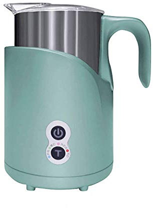 Automatic Foam Maker Milk Frother Household Automatic Electric Hot and Cold Milk Multifunctional Coffee Garland Milk Frothing Machine (Color : Blue, Size : 16.8X19.2X12.5Cm) (Green 16.8x19.2x12.5cm)