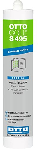 Otto-Chemie S495 Paneel-Klebstoff 1K-Silikon-Klebstoff auf Alkoxy-Basis neutral vernetzend von Ottocoll für innen und außen (S 495 | 310ml Kartusche)