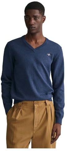 GANT Superfine Lambswool V-Neck Suéter Hombre