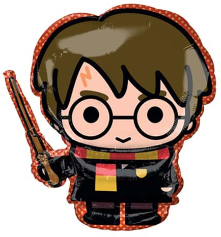 Amscan 4042175 - Super Shape Folienballon Harry Potter, 48 x 78 cm, Heliumballon, Hogwarts, Geburtstag, Mottoparty