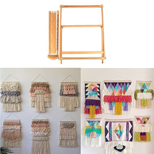 Xiaoxin Multi-Craft Holzwebstuhl Webmaschine mit Ständer handgestrickter maschinengewebter Webrahmen für Erwachsene zur Entwicklung von Kreativität und Motorik