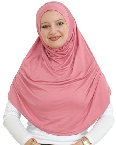 Prien Kopftuch für Damen, Lang Muslim Hijab Frauen, Türkisch Khimar Schal Islamische Kleidung, Konfektionshijab Kopftücher Kleider, Muslimische Sport Head Scarf Set