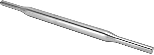 Mattarello in acciaio inox 304 per cuocere fondente, pizza, torta, pasta, portatile, liscio, professionale, per impastare la pizza (43,6 cm)