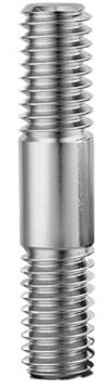 M3 M4 M5 M6 M8 M10 M12 M16 304 Edelstahl Kopflose Stehbolzen Schraube Stange Zahn Stick Dual Kopf Gewinde Stange (Size : 140mm, Color : M4-3pcs)