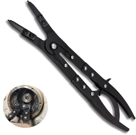 38700 Spindle Snap Ring Pliers Compatible with Ford 2007-2020 F-250 350 450 550 Super Duty 4WD Pickups, 12in Heavy Duty Internal External Snap Ring Pliers with Ratchet Locking Design